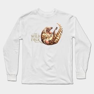 The Wilf Folk - Pangolin on Mandolin Long Sleeve T-Shirt